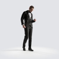 Ben standing with iPod Elegant Bow Tie