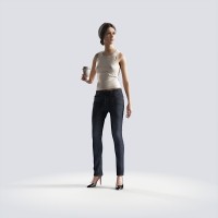 Steph standing relaxed Casual Basic Tanktop